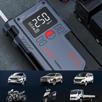 Portable Car Jump Starter with Digital Display | 3-in-1 Battery Booster, Air Compressor & Power Bank | Emergency Car Starter UAE