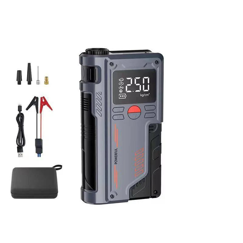 Portable Car Jump Starter with Digital Display | 3-in-1 Battery Booster, Air Compressor & Power Bank | Emergency Car Starter UAE